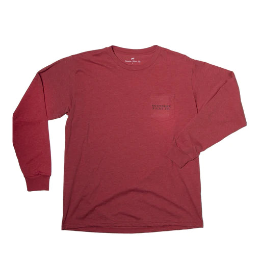 Southern Point- Youth Animal Trio L/S, Scarlet