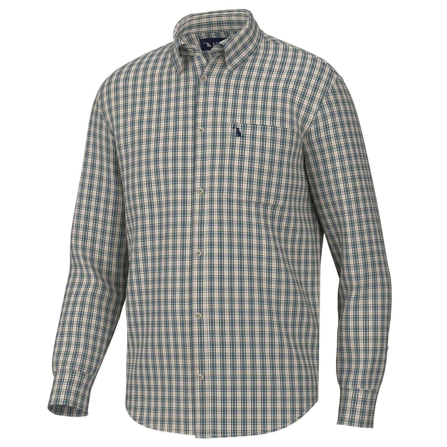 Local Boy- Faulk Dress Shirt, Ocean Beige Rust