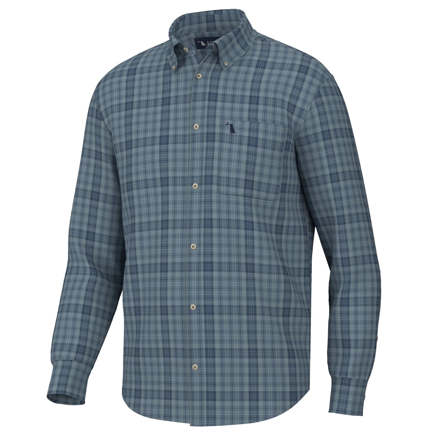 Local Boy- Hoffman Dress Shirt, Navy Slate Blue