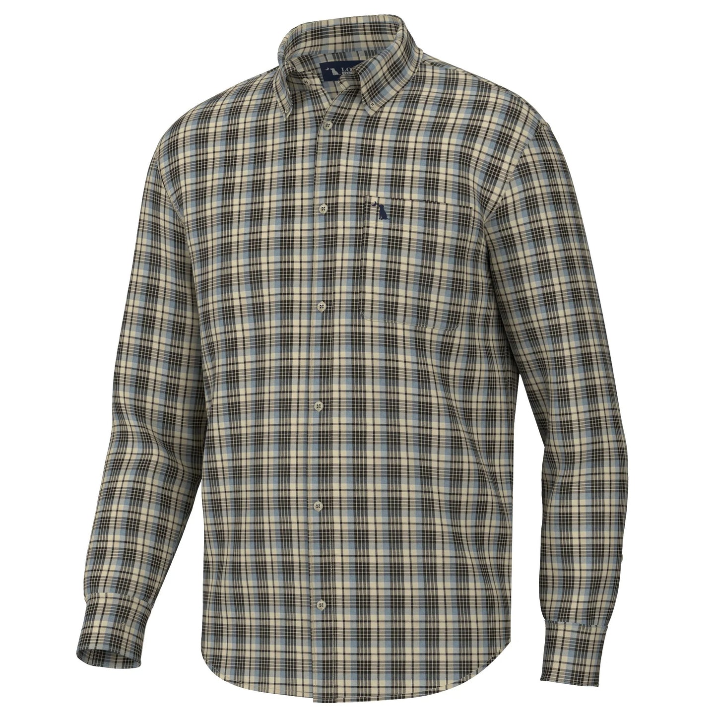 Local Boy- Grange Dress Shirt, Sleight/Beige/Mocha