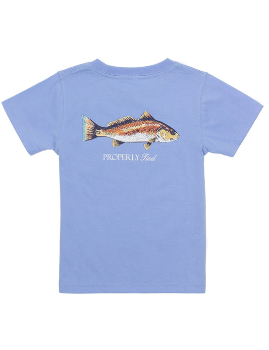 Properly Tied- Redfish SS, Light Blue
