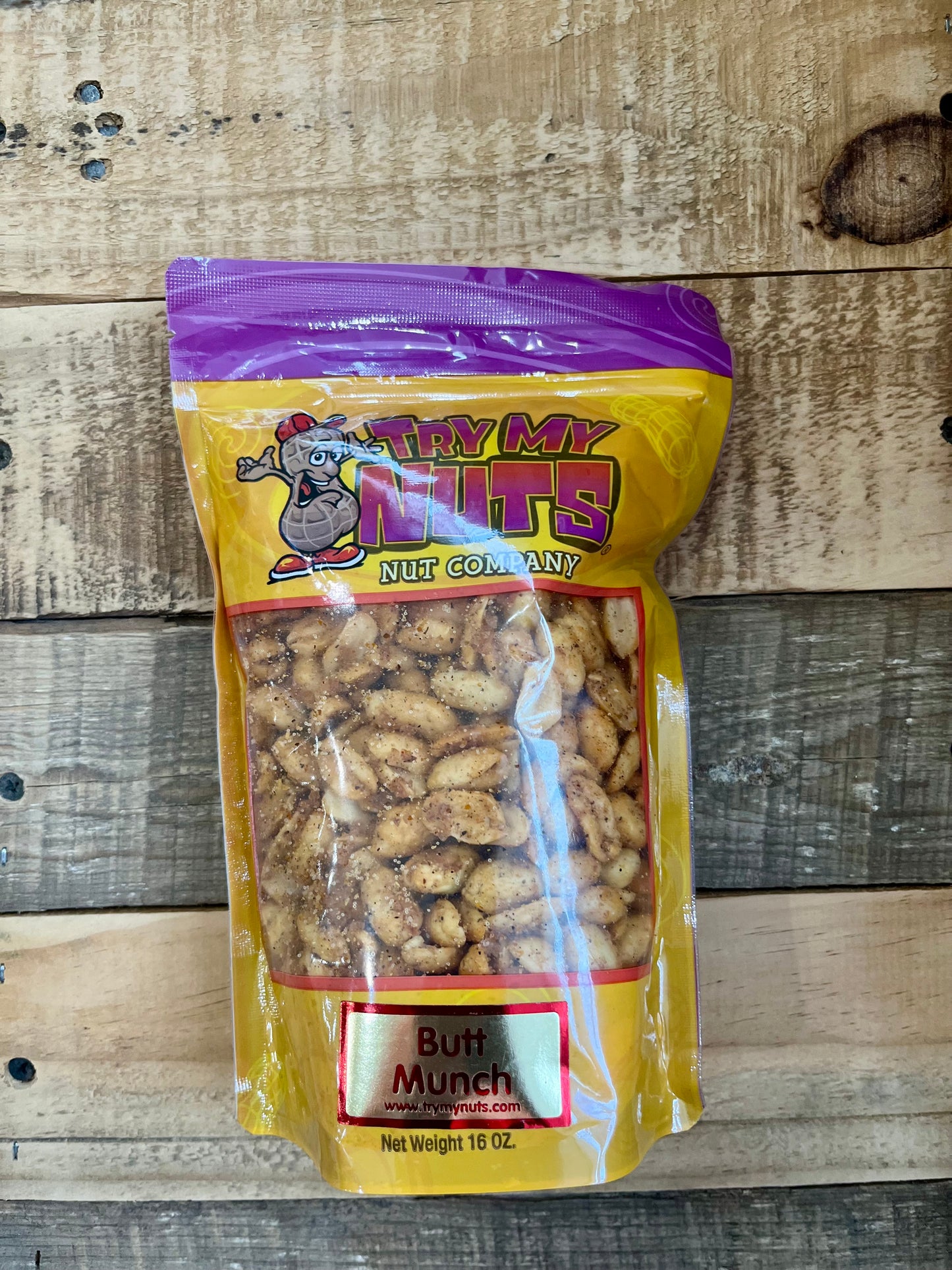 Try My Nuts-Butt Munch Peanuts, 16oz