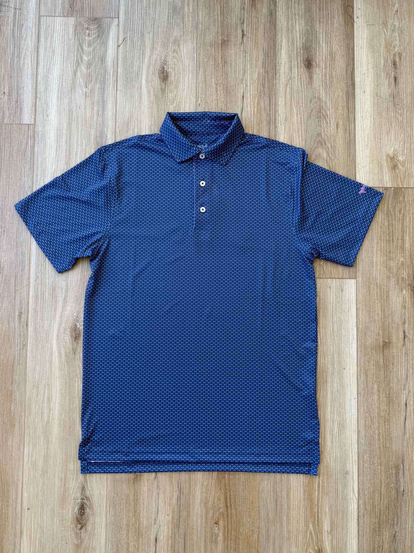 Coastal Cotton- Performance Polo, Polka Dot