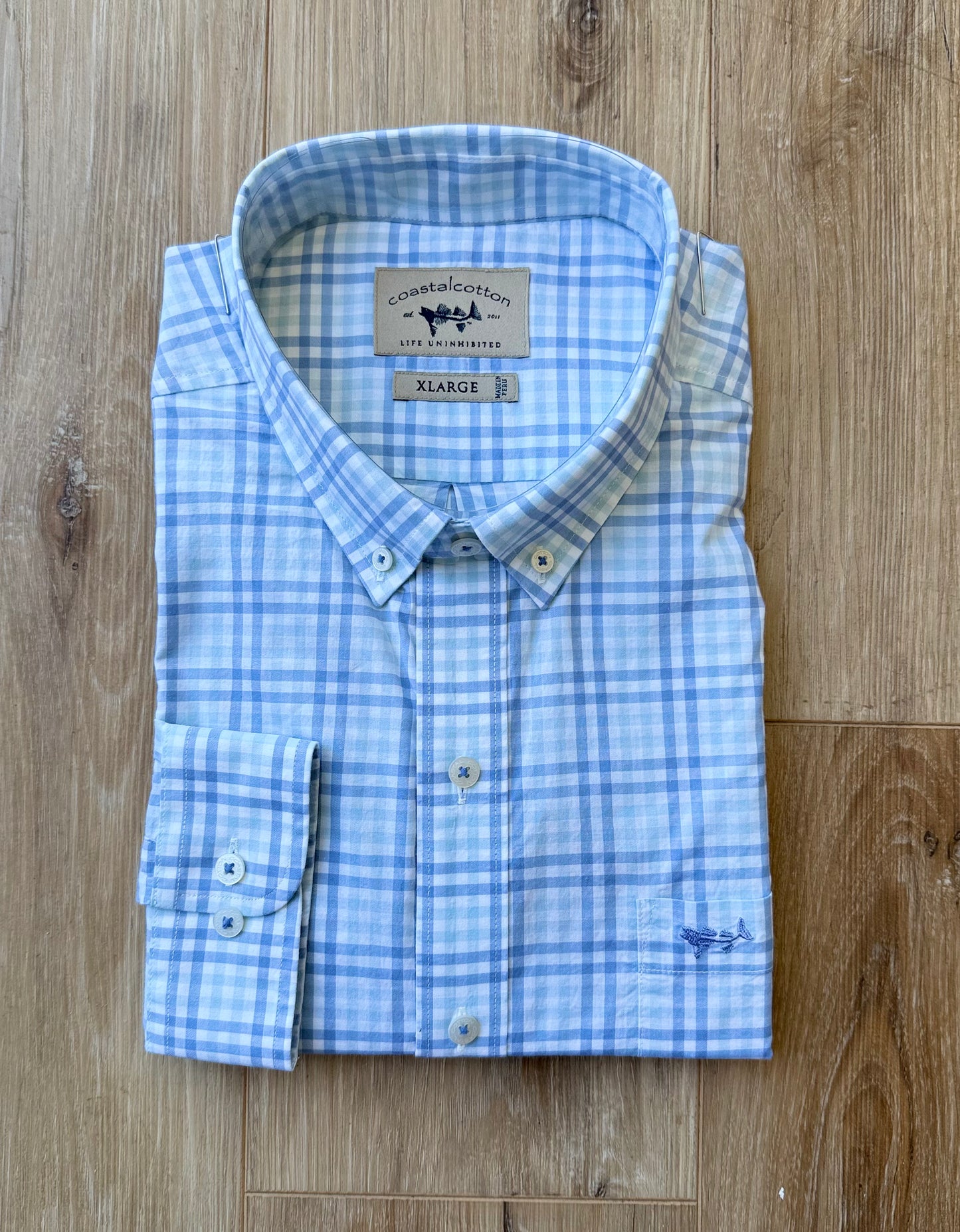 Coastal Cotton- Youth Sports Shirt, Tidal Wave