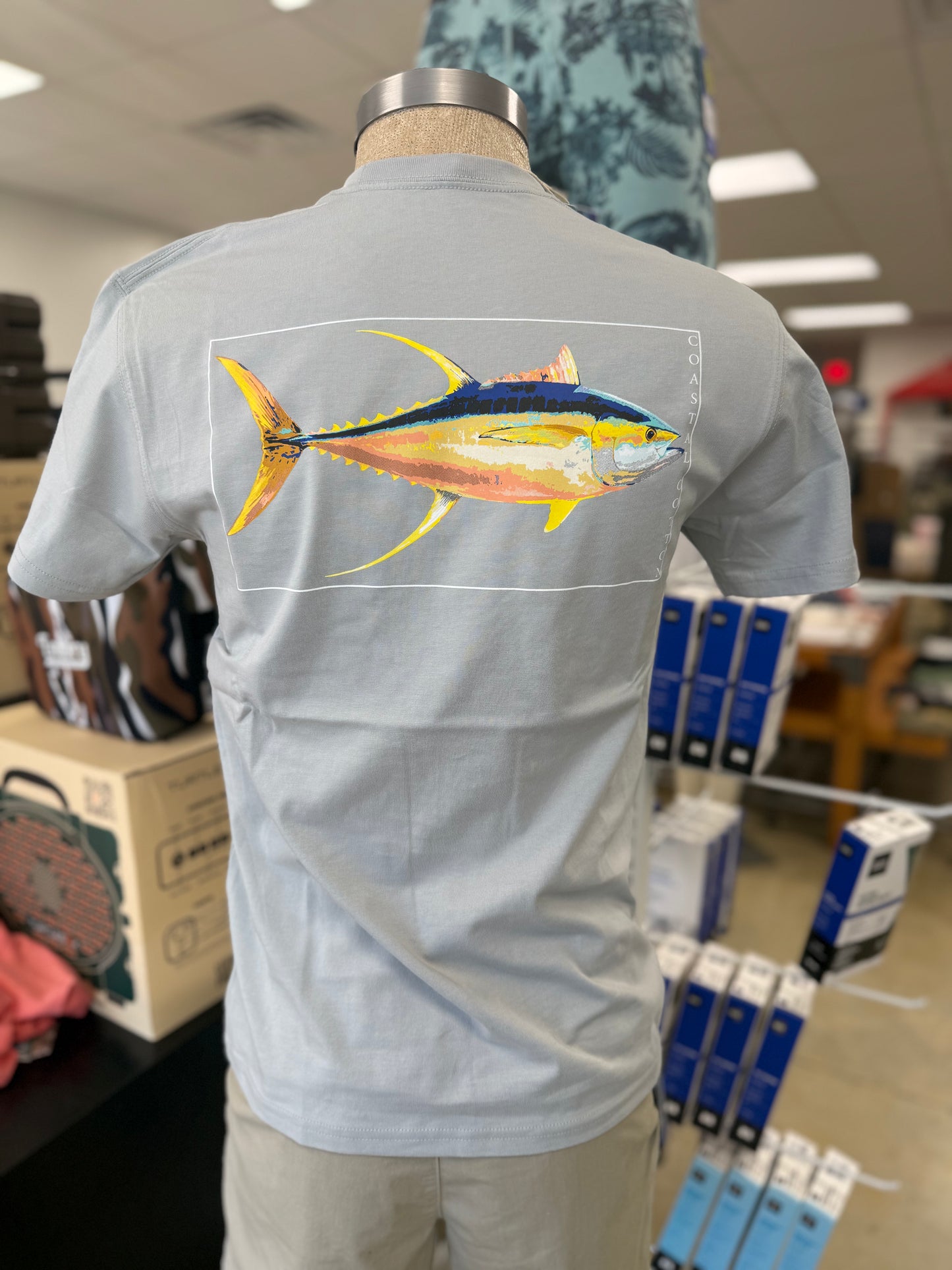 Coastal Cotton- Tuna SS Tee, Grey