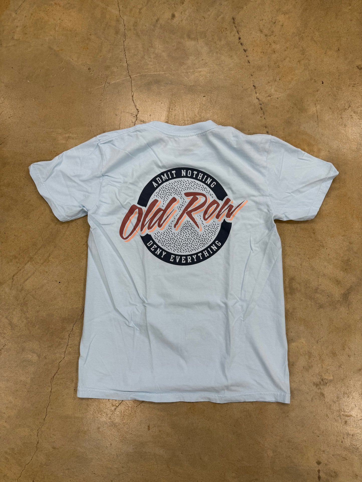 Old Row- Circle Logo Tee, Chambray