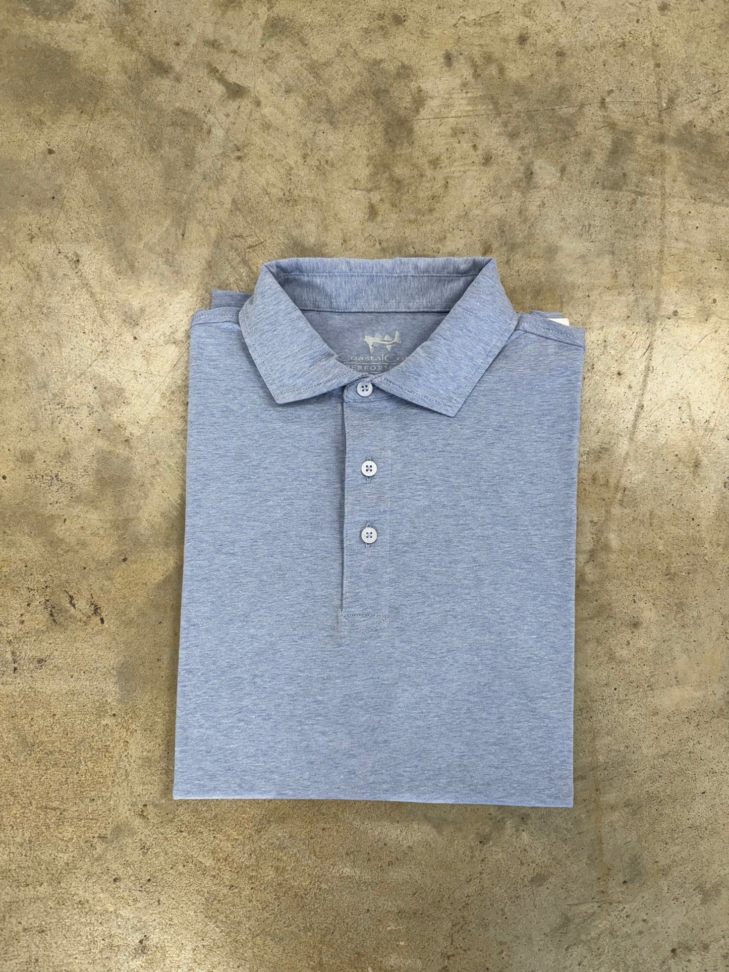 Coastal Cotton- Performance Polo, Quicksilver