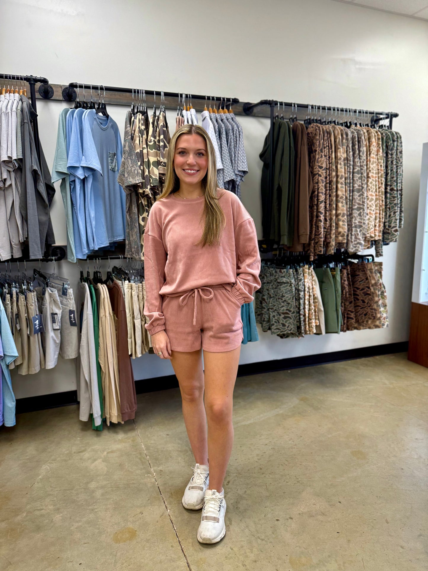 Women's 2 Piece Lounge Set, Blush