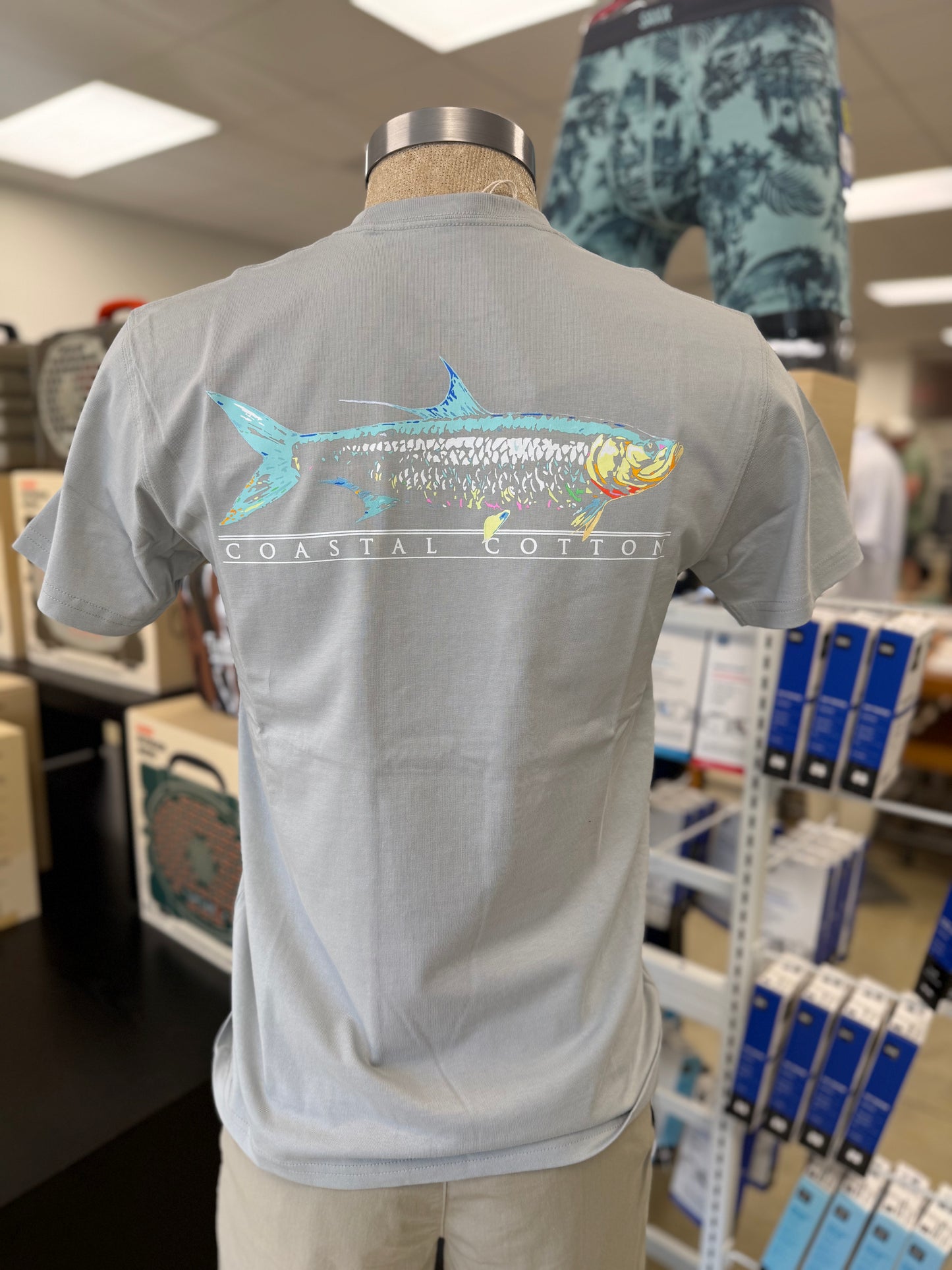 Coastal Cotton- Tarpon SS Tee, Grey
