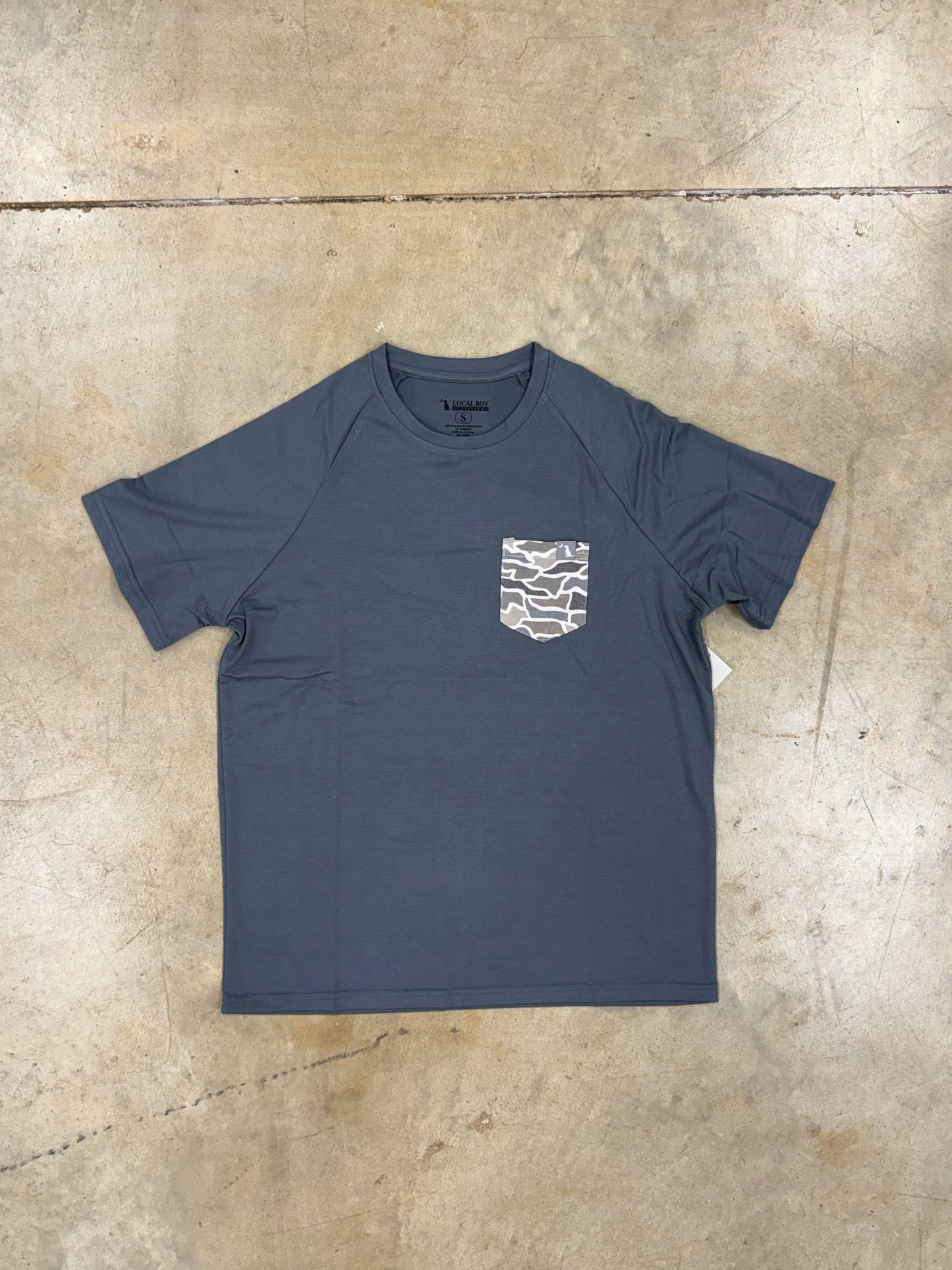 Local Boy- S/S Heather Blend Crew