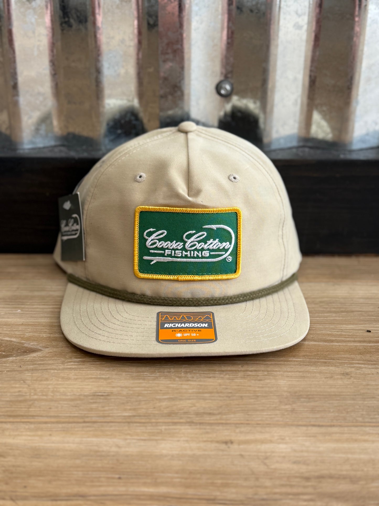 Coosa Cotton- Relaxed Fit Rope Hat, Khaki