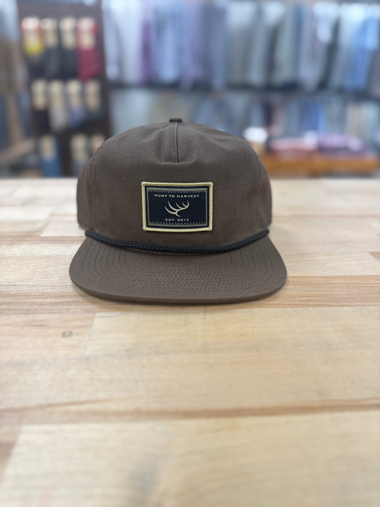 Hunt to Harvest -Woven Patch Rope Hat
