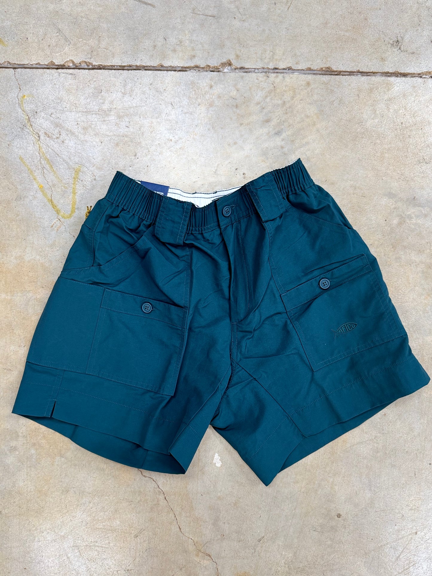 AFTCO- Original Fishing Shorts, Dark Sea