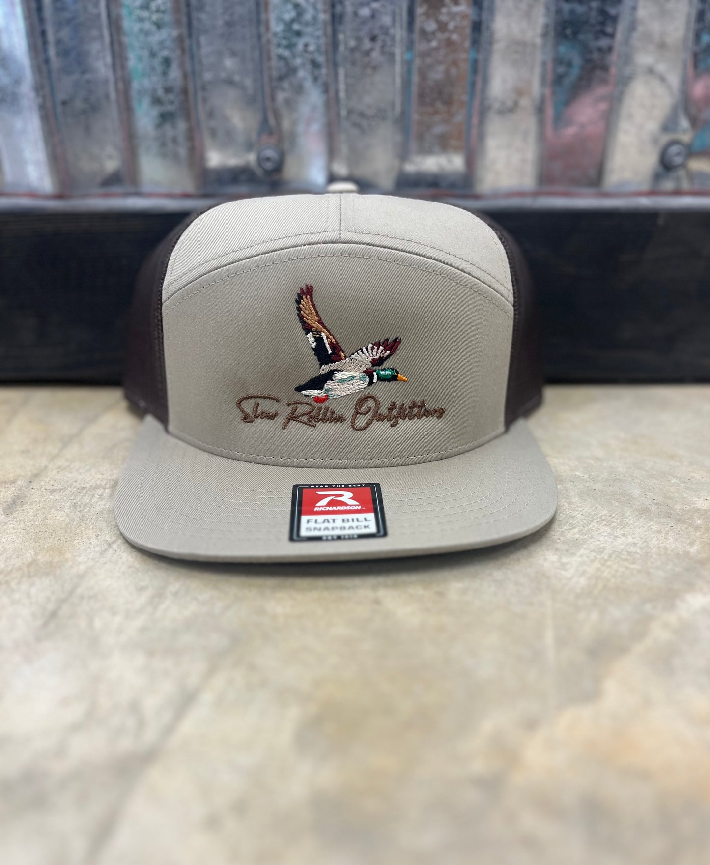 Slow Rollin- Flying Mallard, Tan, 7-Panel