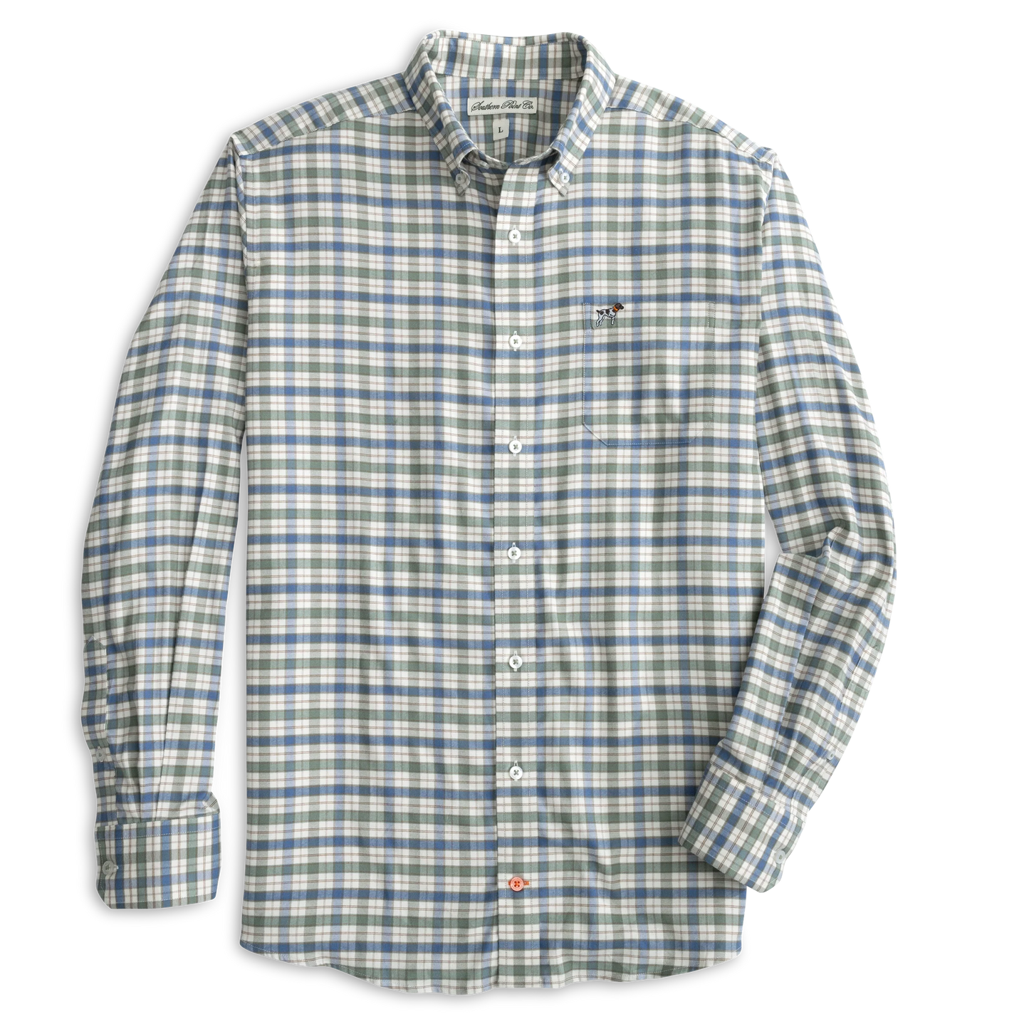 Southern Point- Hadley Performance Flannel, Wright Plaid