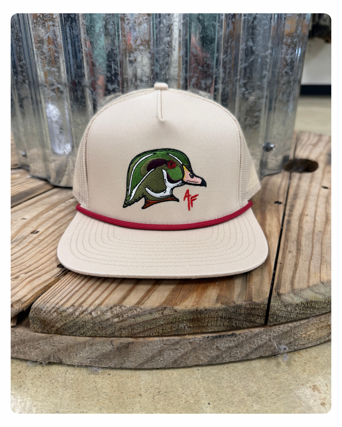 American Fetcher- Wood Duck Head Rope Hat