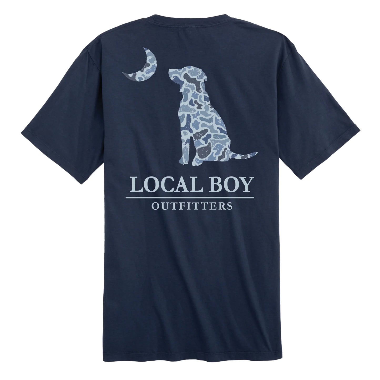 Local Boy- Distressed LCF Cobalt Dog & Moon
