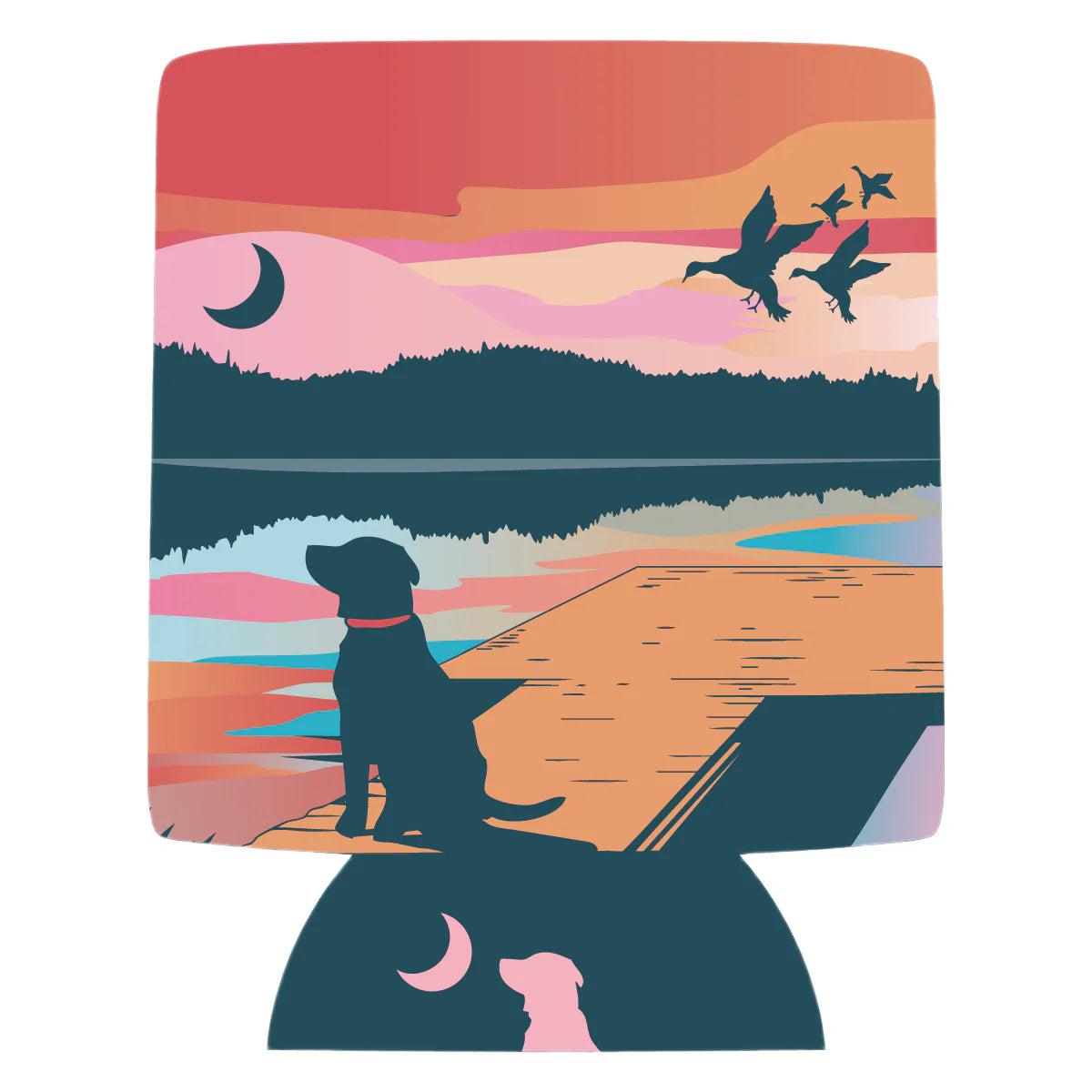 Local Boy-LG Lab on Dock Koozie