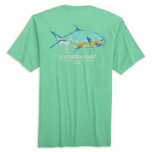 Southern Point- Watercolor Permit, Spearmint