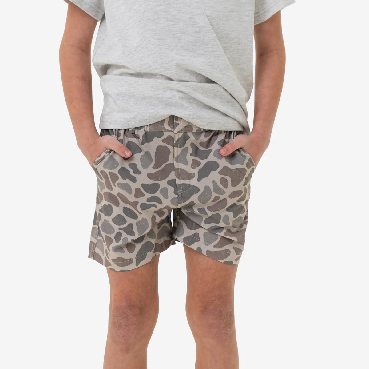 Burlebo- Youth Everyday Short, Classic Deer Camo