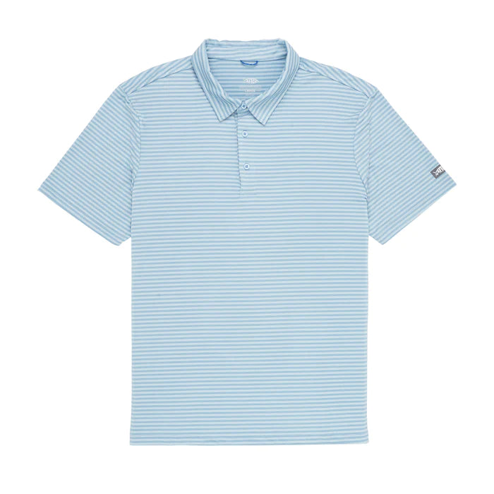 AFTCO- Link Performance Polo, Airy Blue
