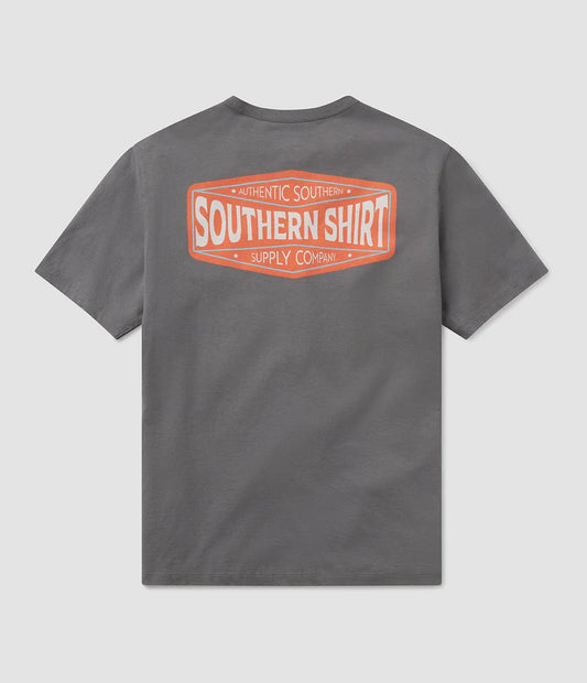 Southern Shirt Co.-Original Badge Tee SS, Volcanic Ash