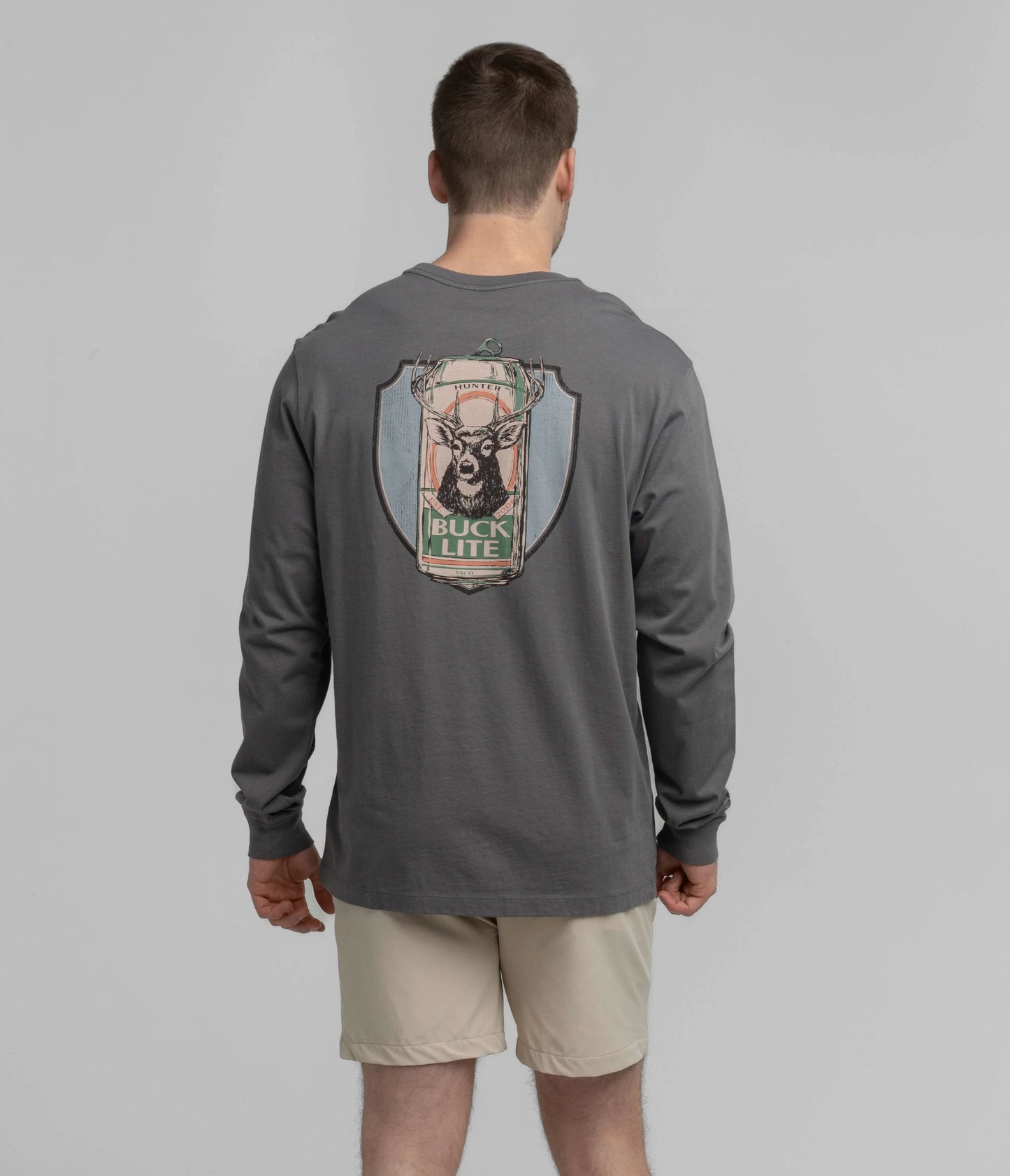 Southern Shirt Co.- Buck Lite Tee, Volcanic Ash