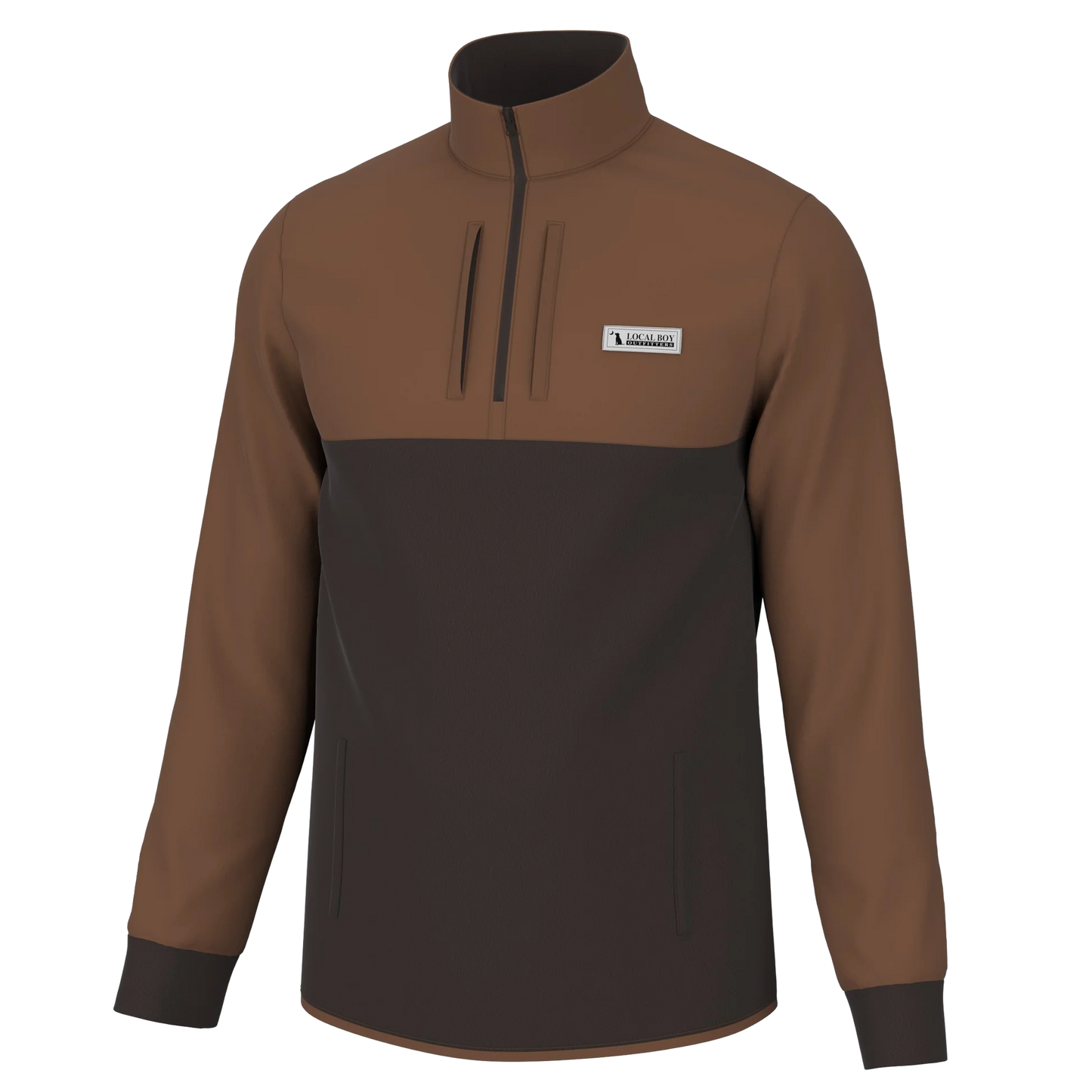 Local Boy- Fielder Quarter Zip, Clay