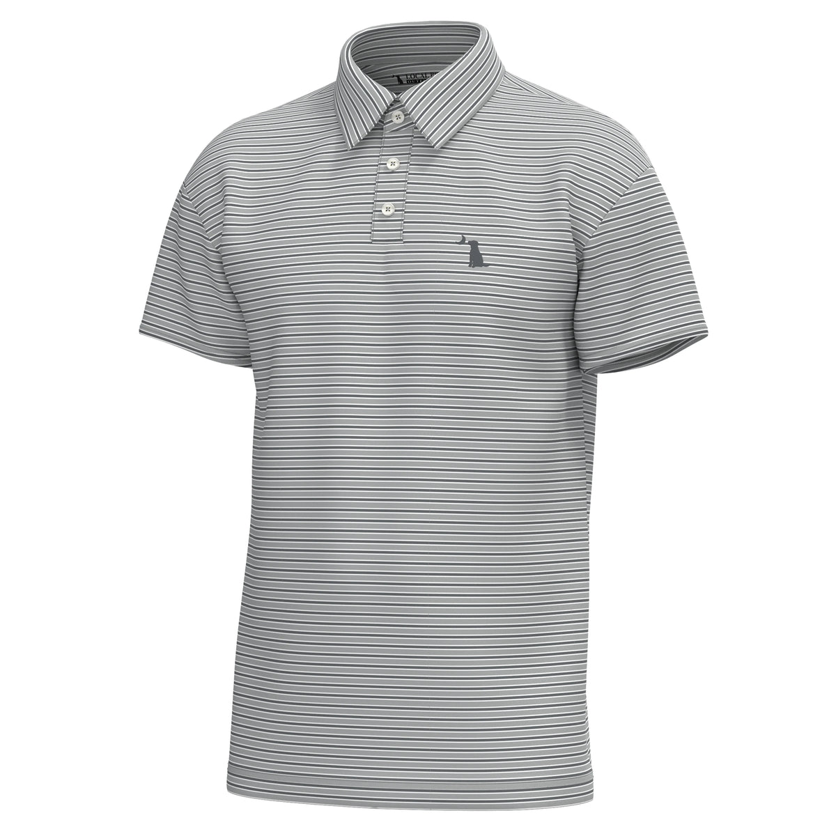 Local Boy- Surfside Polo, Cool Grey