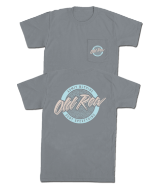 Old Row- Circle Logo Pocket Tee, Granite