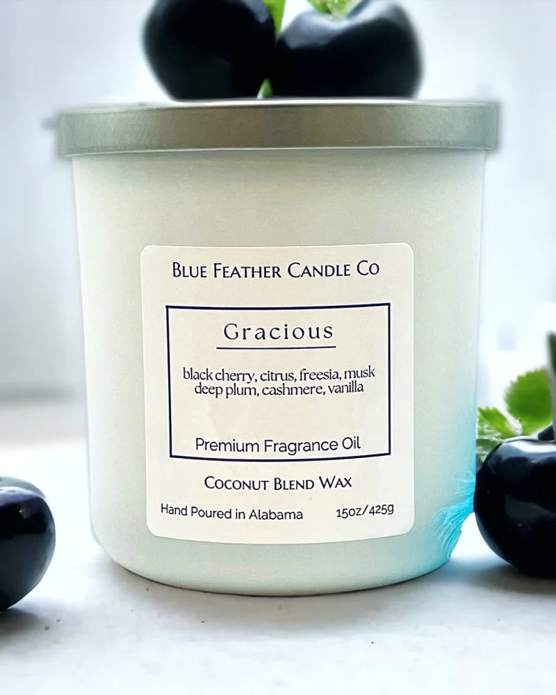 Blue Feather Candle Co- Gracious