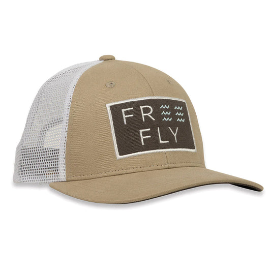 Free Fly- Wave Trucker Hat, Khaki