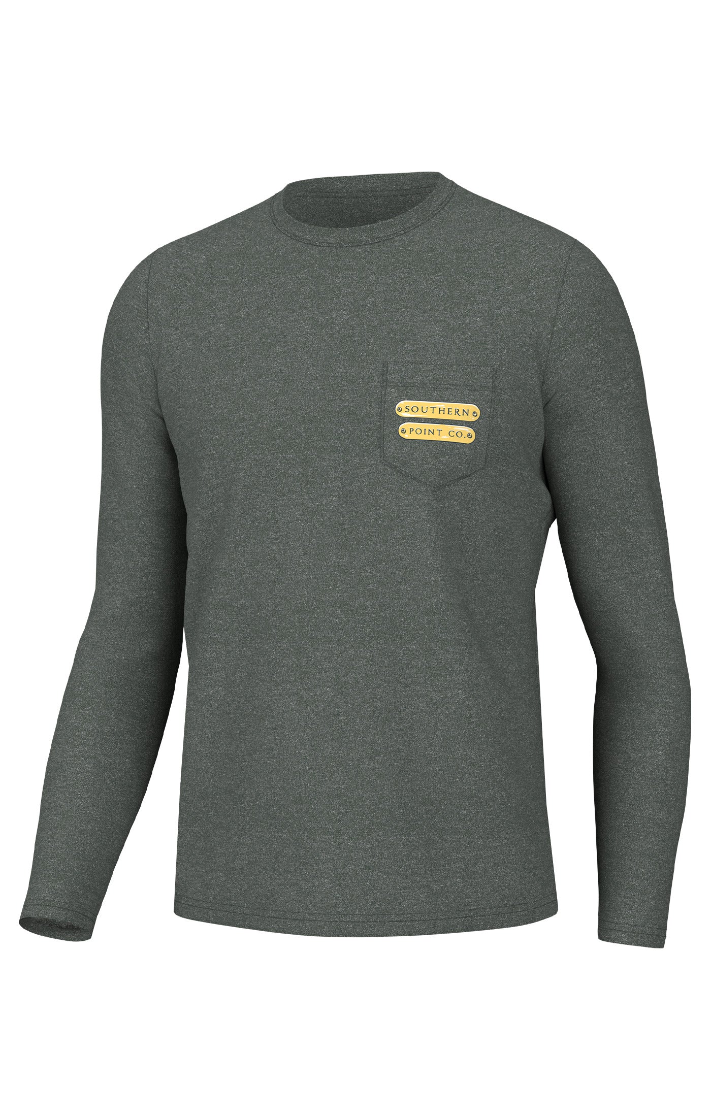 Southern Point- Youth Blaze Orange Collar LS, Sycamore