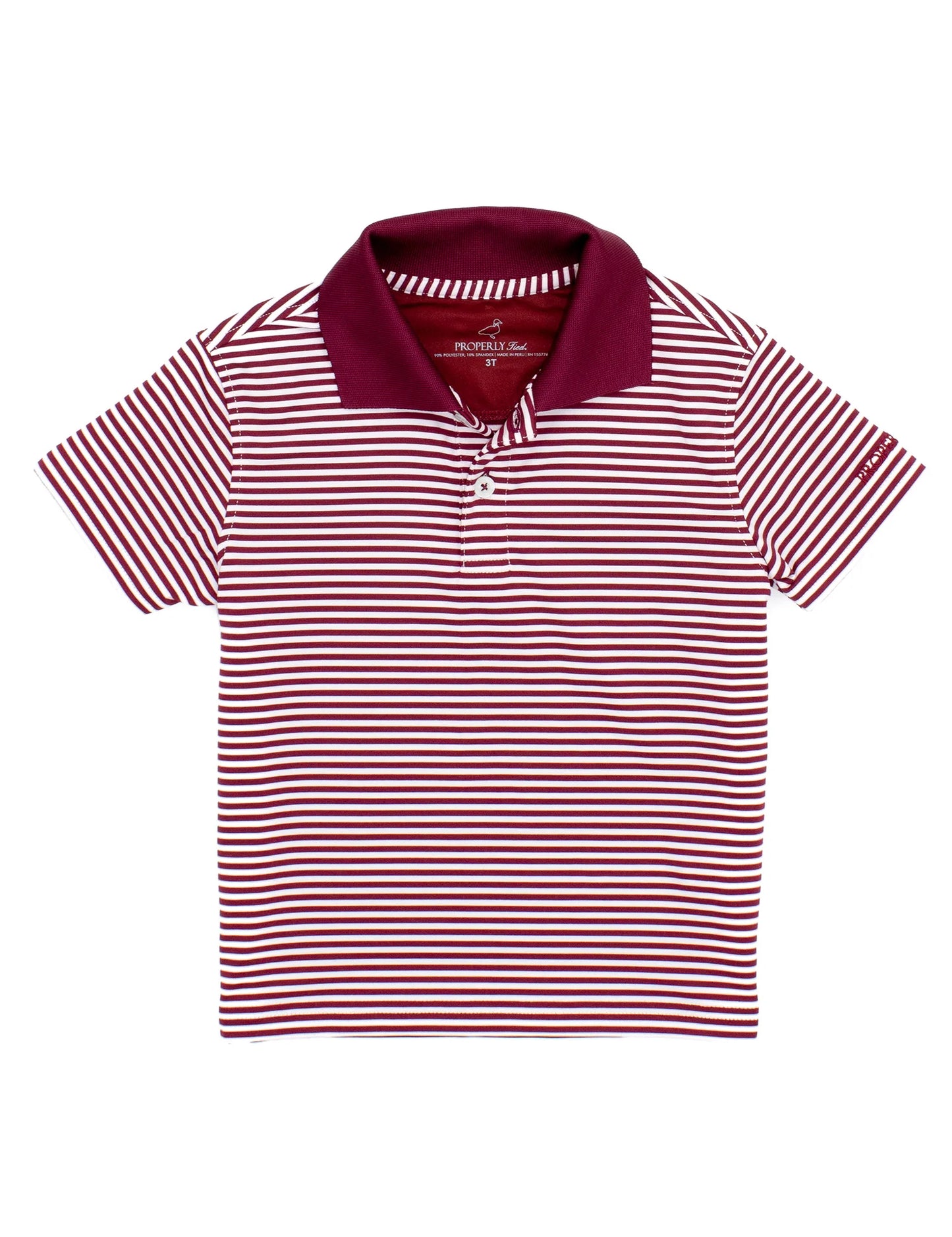 Properly Tied- Dallas Polo, Maroon