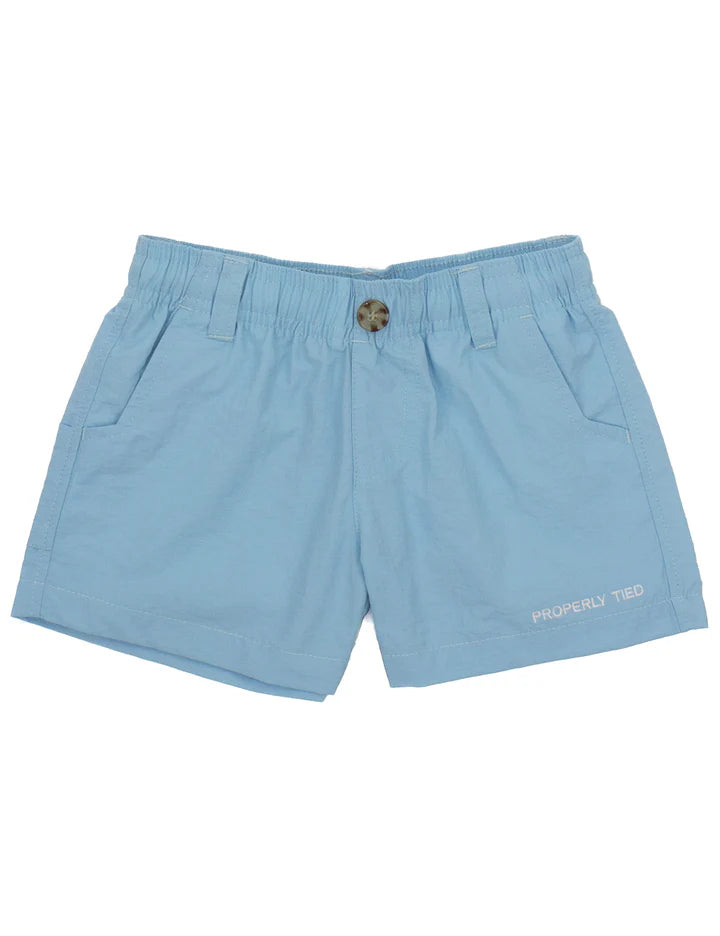 Properly Tied- Boy's Mallard Short, Aqua
