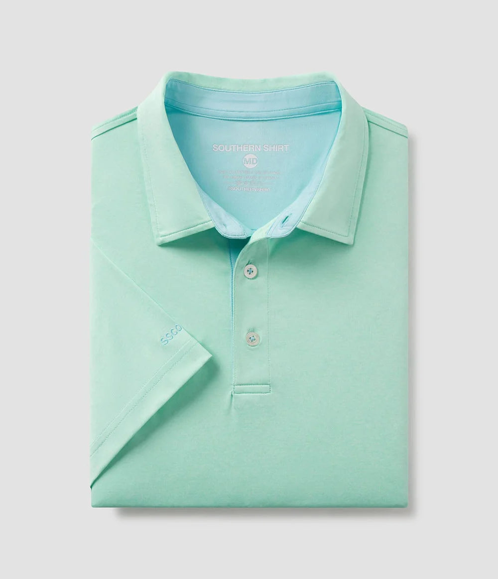 Southern Shirt Co. - Grayton Heather Polo, Paradise