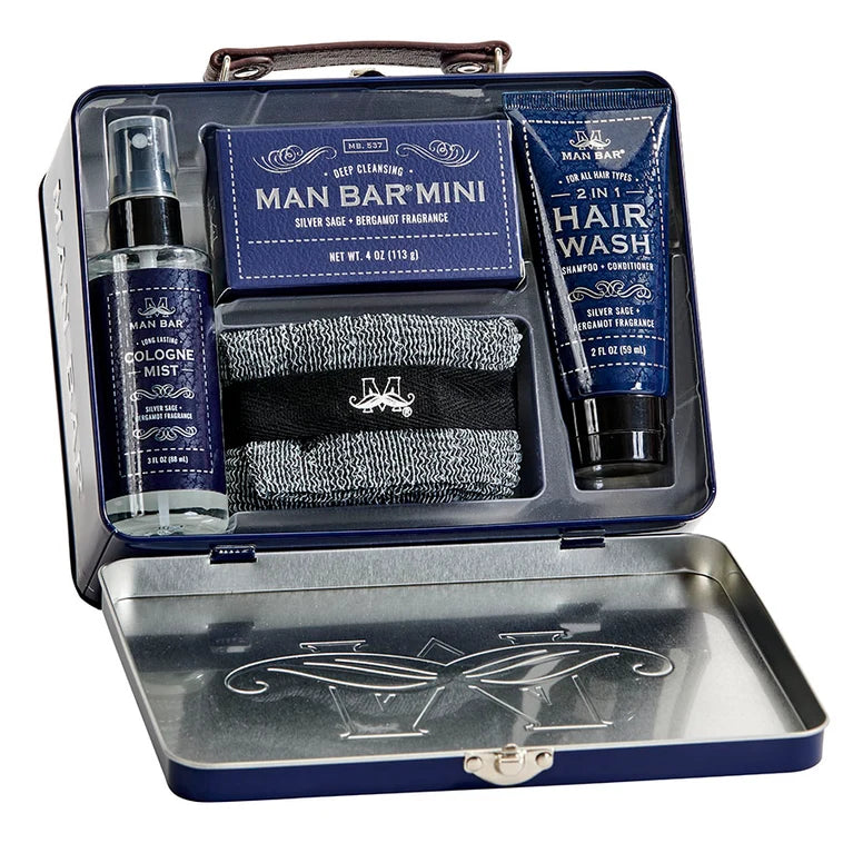 San Francisco Soap- Travel Tin Kit, Silver Sage & Bergamot