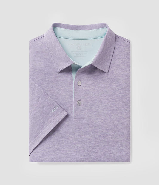 Southern Shirt Co. - Grayton Heather Polo, heather lavendar