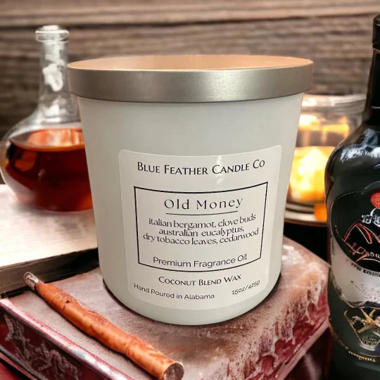 Blue Feather Candle Co- Old Money