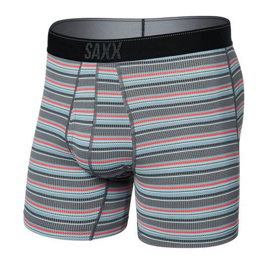 SAXX- Quest Quick Dry Mesh, Field Stripe, Charcoal