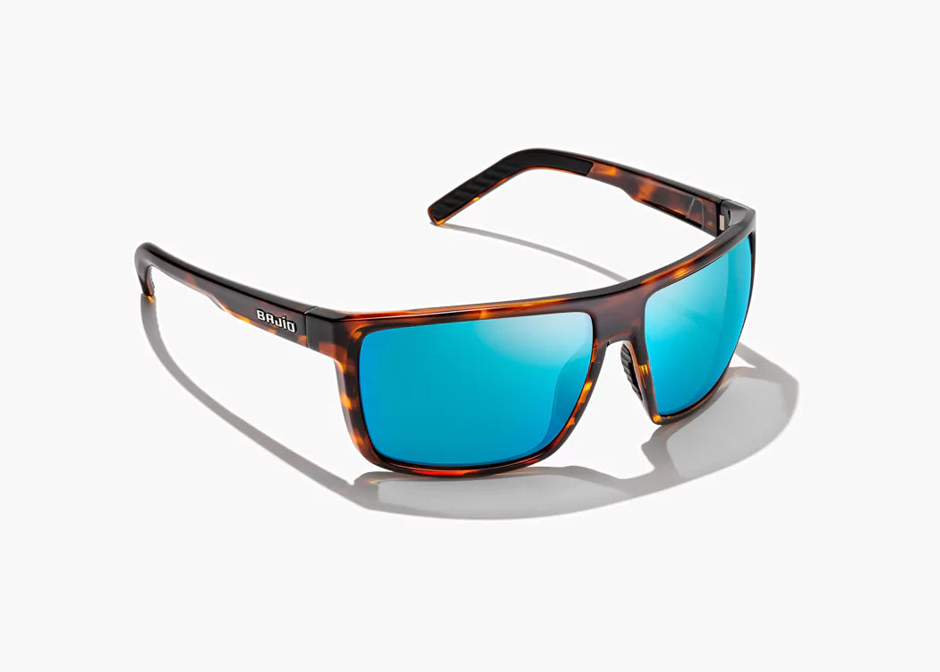 Bajio-Toads- Brown Tortoise Gloss- Blue Mirror Glass