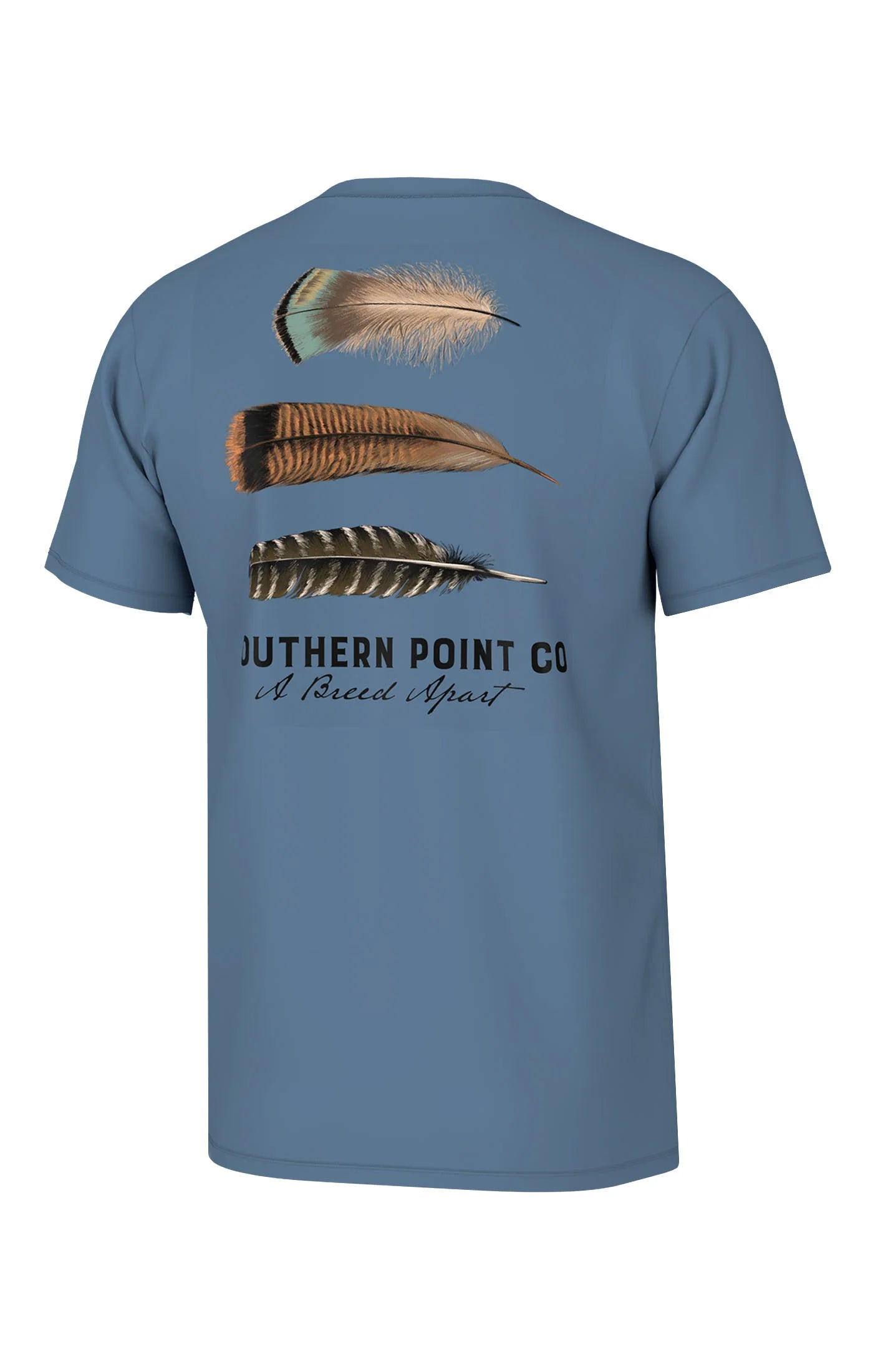 Southern Point- Turkey Feather Trio, Captain's Blue
