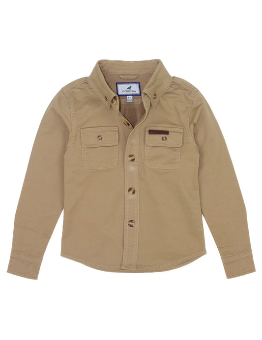 Properly Tied- Boy's Harvest Workshirt, Camel