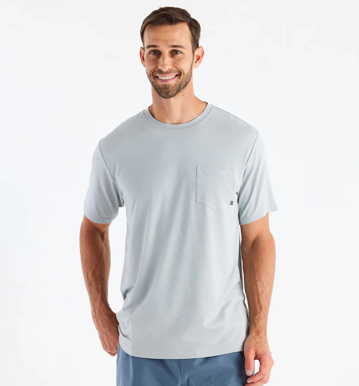 Free Fly-Men's Bamboo Flex Pocket Tee, Multiple Colors