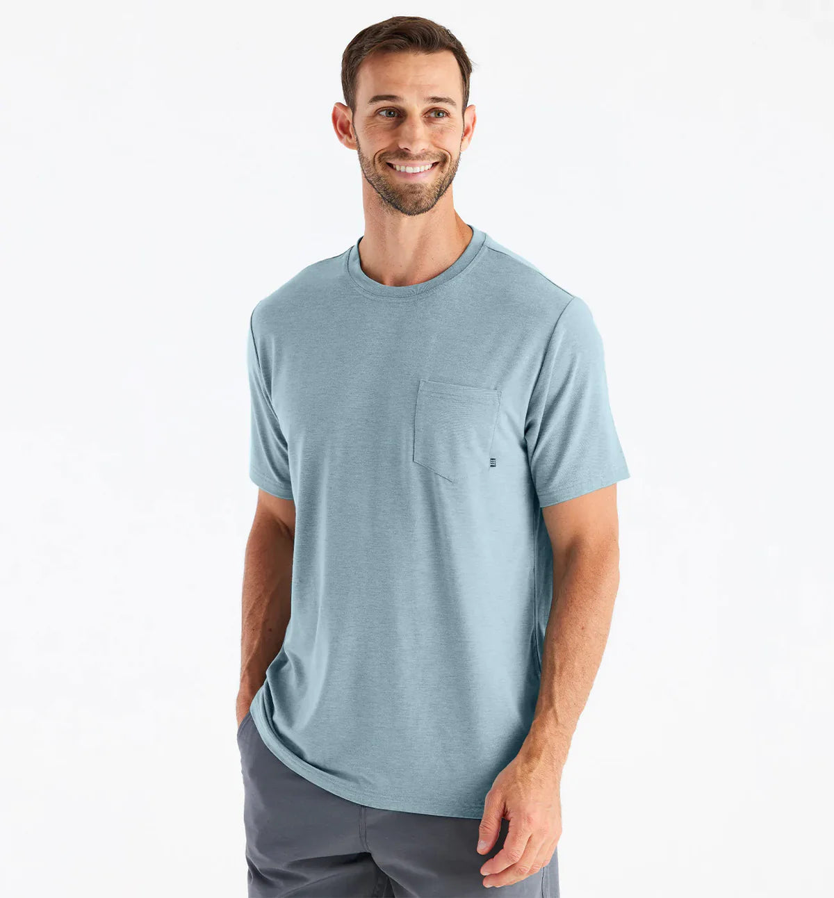 Free Fly-Men's Bamboo Flex Pocket Tee, Multiple Colors