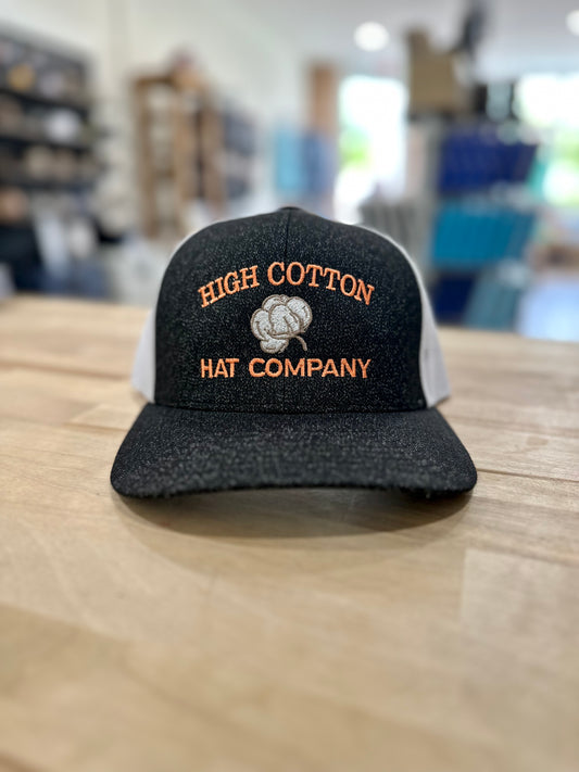 High Cotton Hat Co.- Cotton Top Heather Black