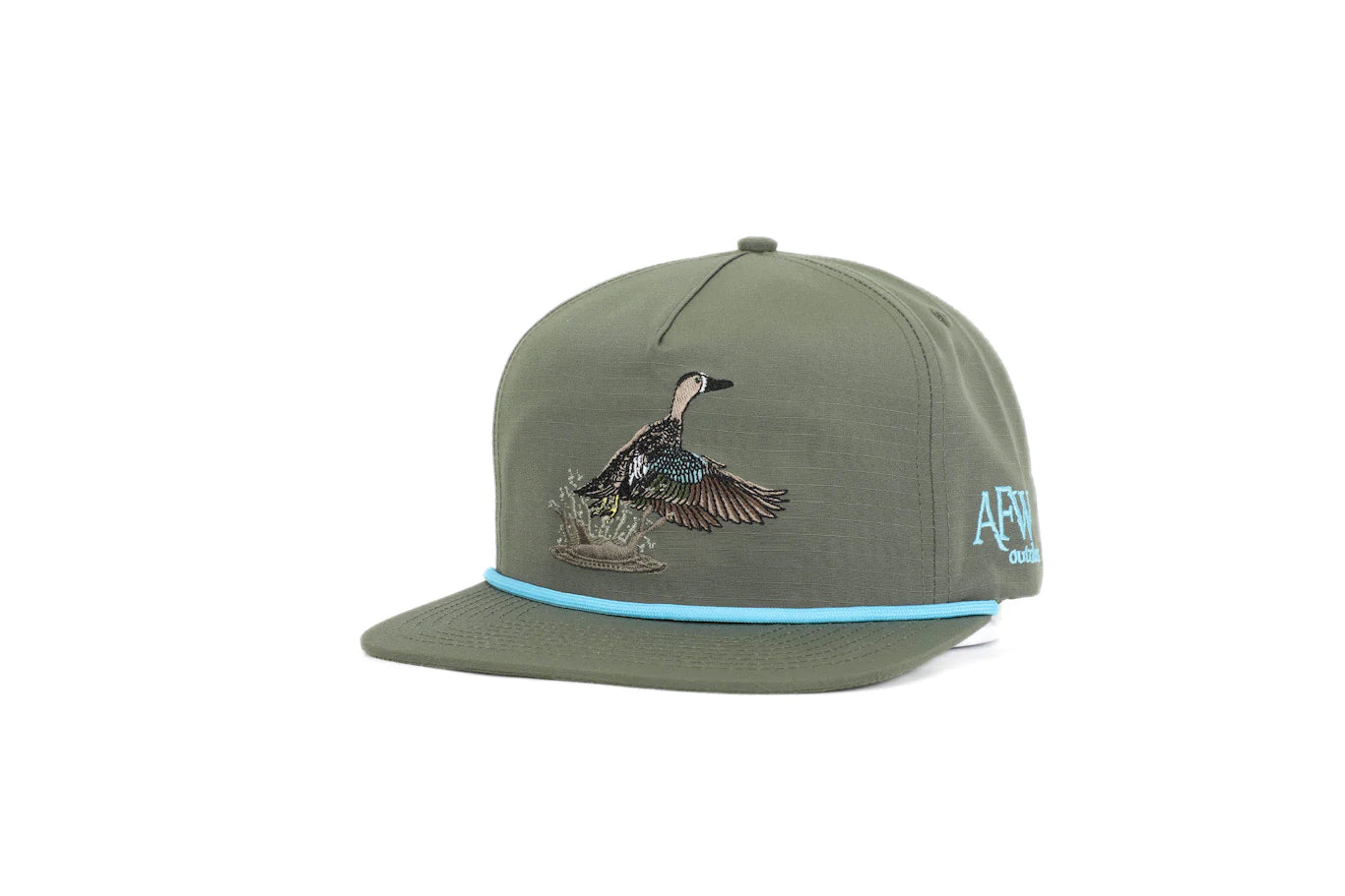AFW- Moss Green Blue Wing Teal Ripstop Hat