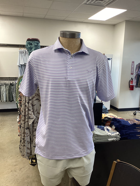 Coastal Cotton-Surf Stripe Polo