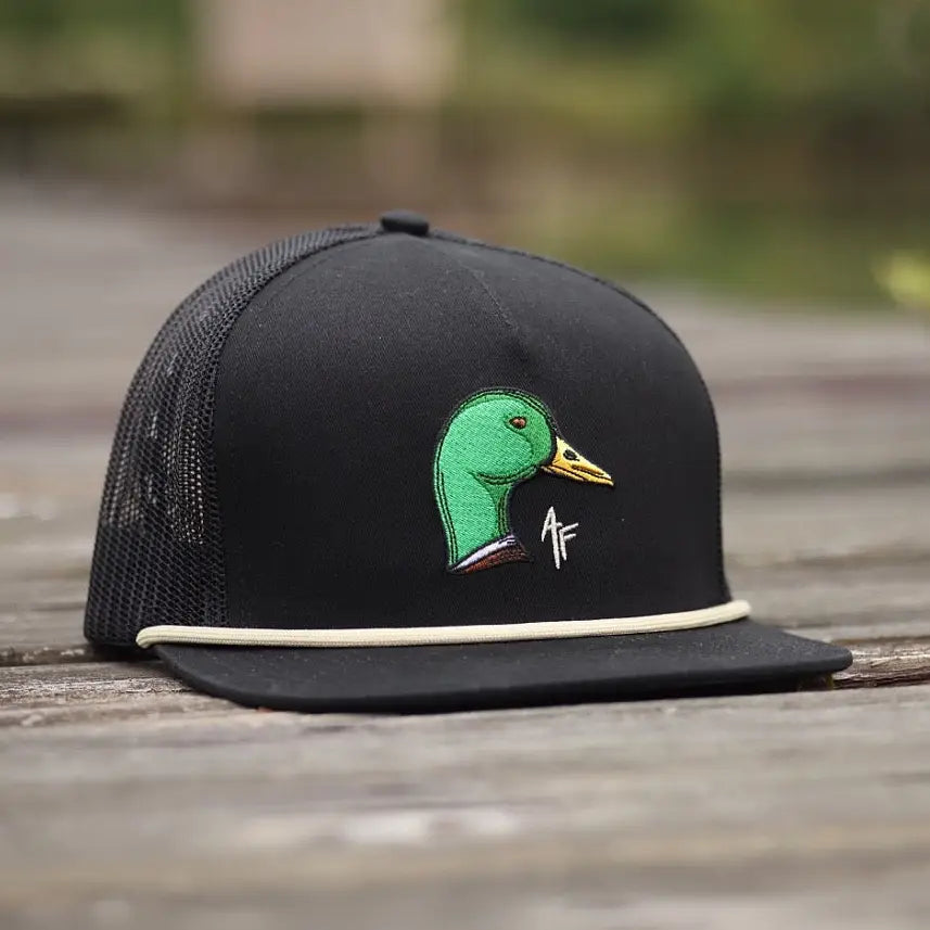 American Fetcher- Mallard Head, All Black Rope