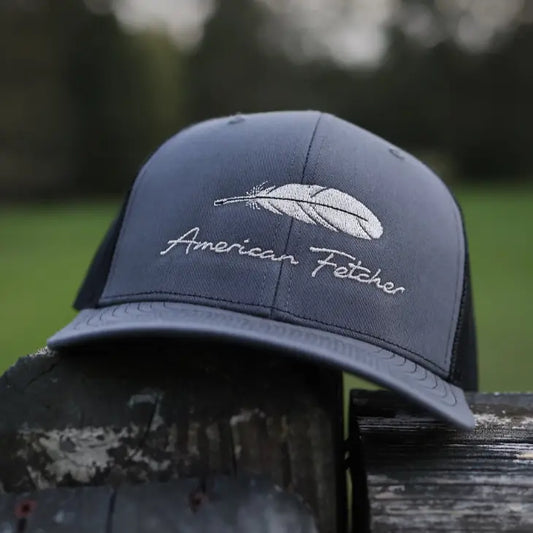American Fetcher- Charcoal Feather